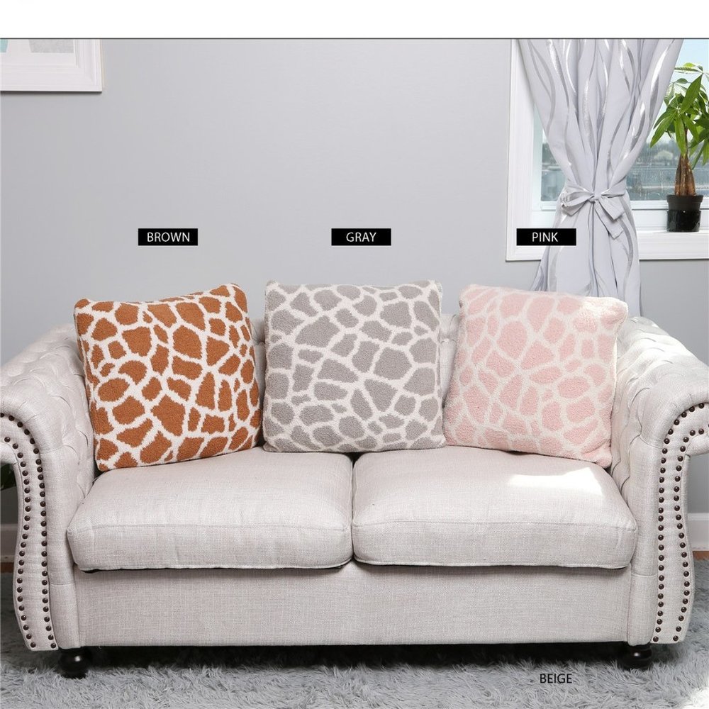 P/S Giraffe Print Cushion Cover! Luxury Soft Couch Pillow Cover·Soft·ComfyLuxe